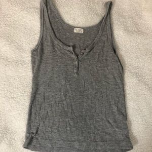 SOLD brandy melville quarter button tank top